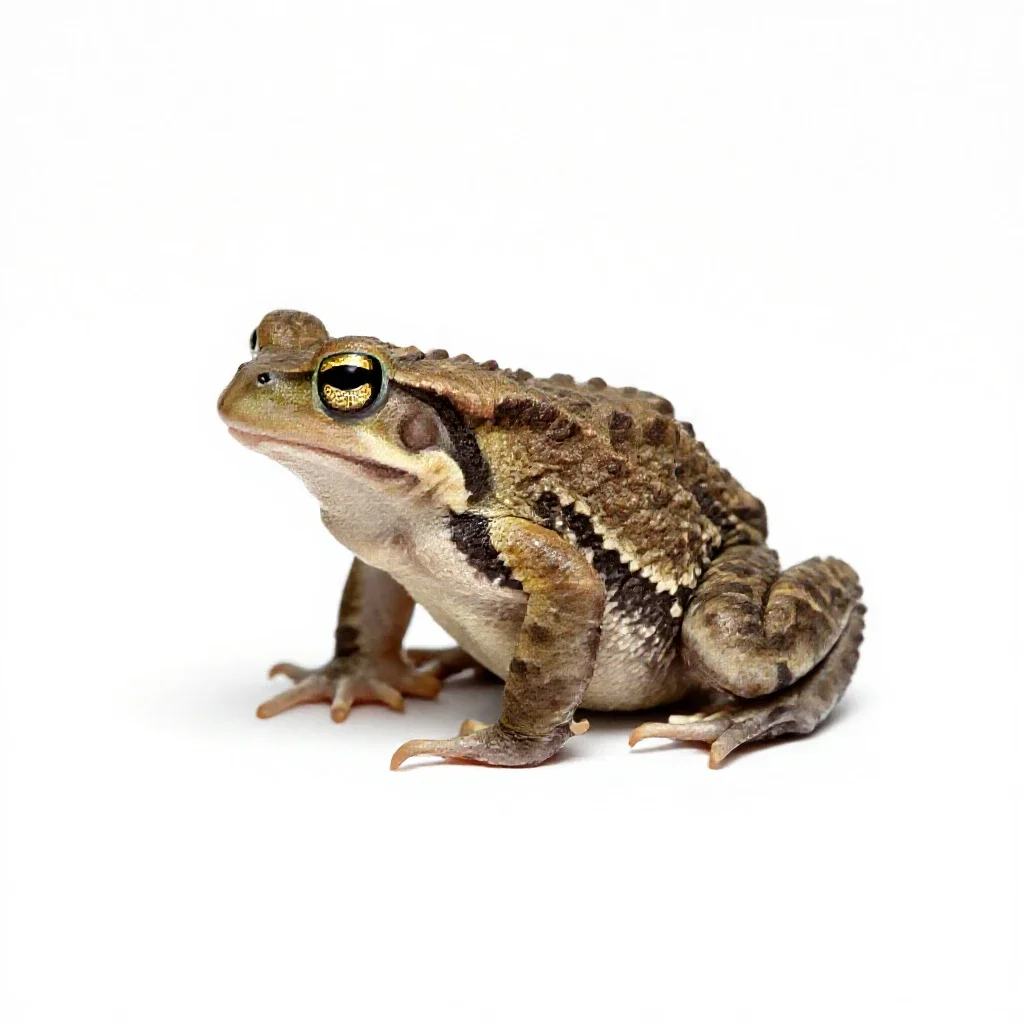 Natterjack isolated on a white background