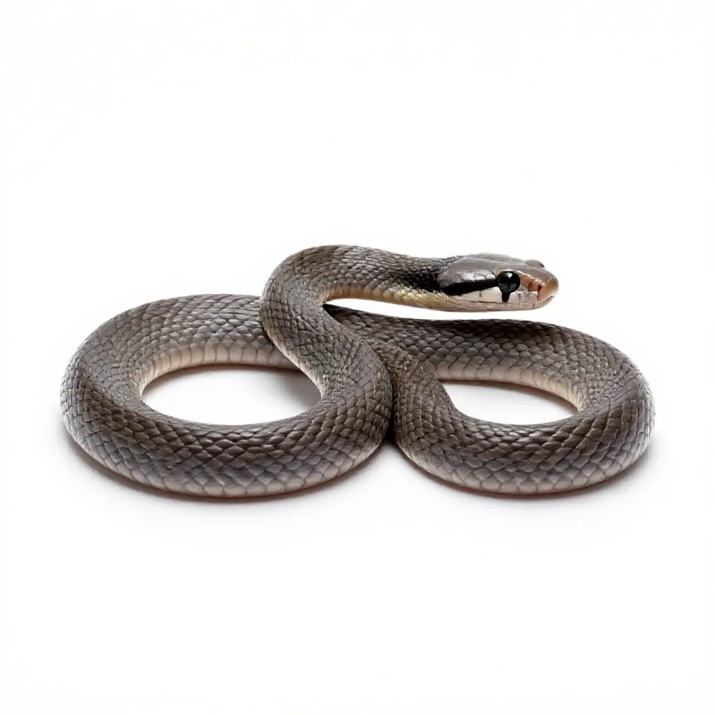 Pine snake isolated on a white background