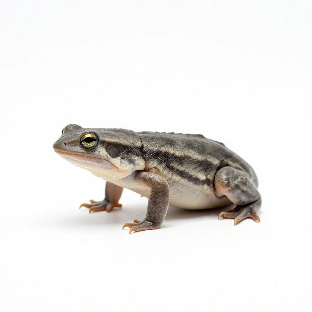 Plains spadefoot isolated on a white background