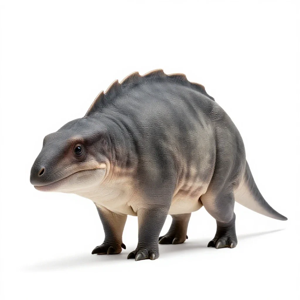 Psittacosaur isolated on a white background