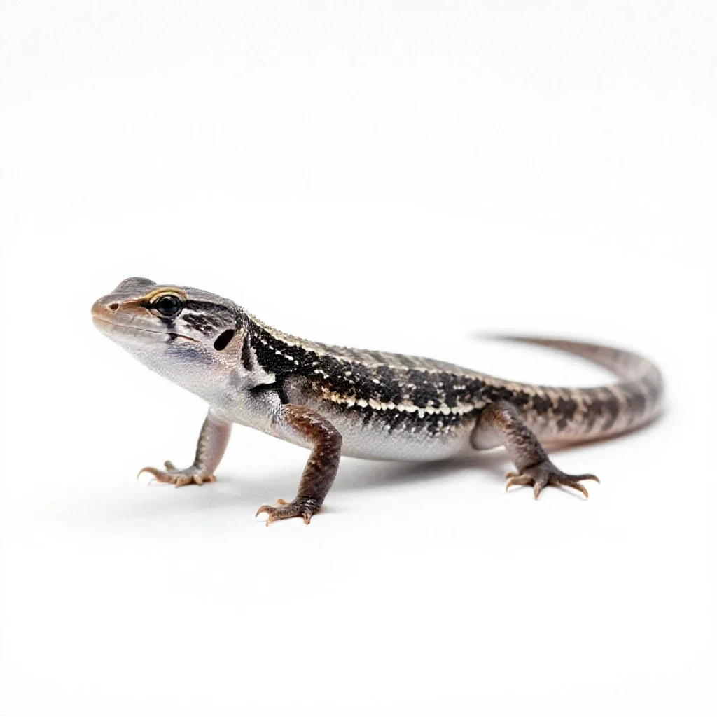 Racerunner isolated on a white background