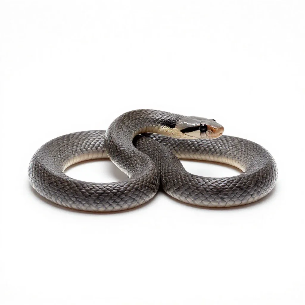Rat snake isolated on a white background