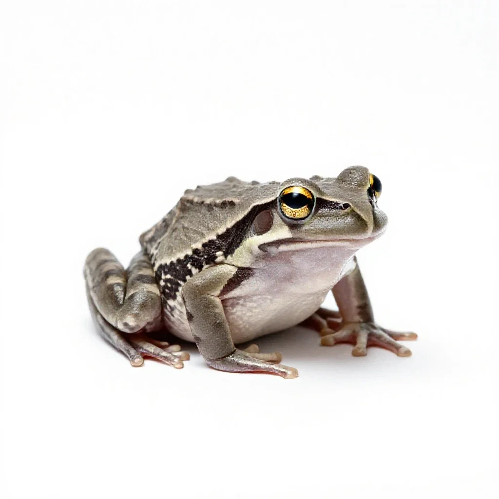 Robber frog isolated on a white background