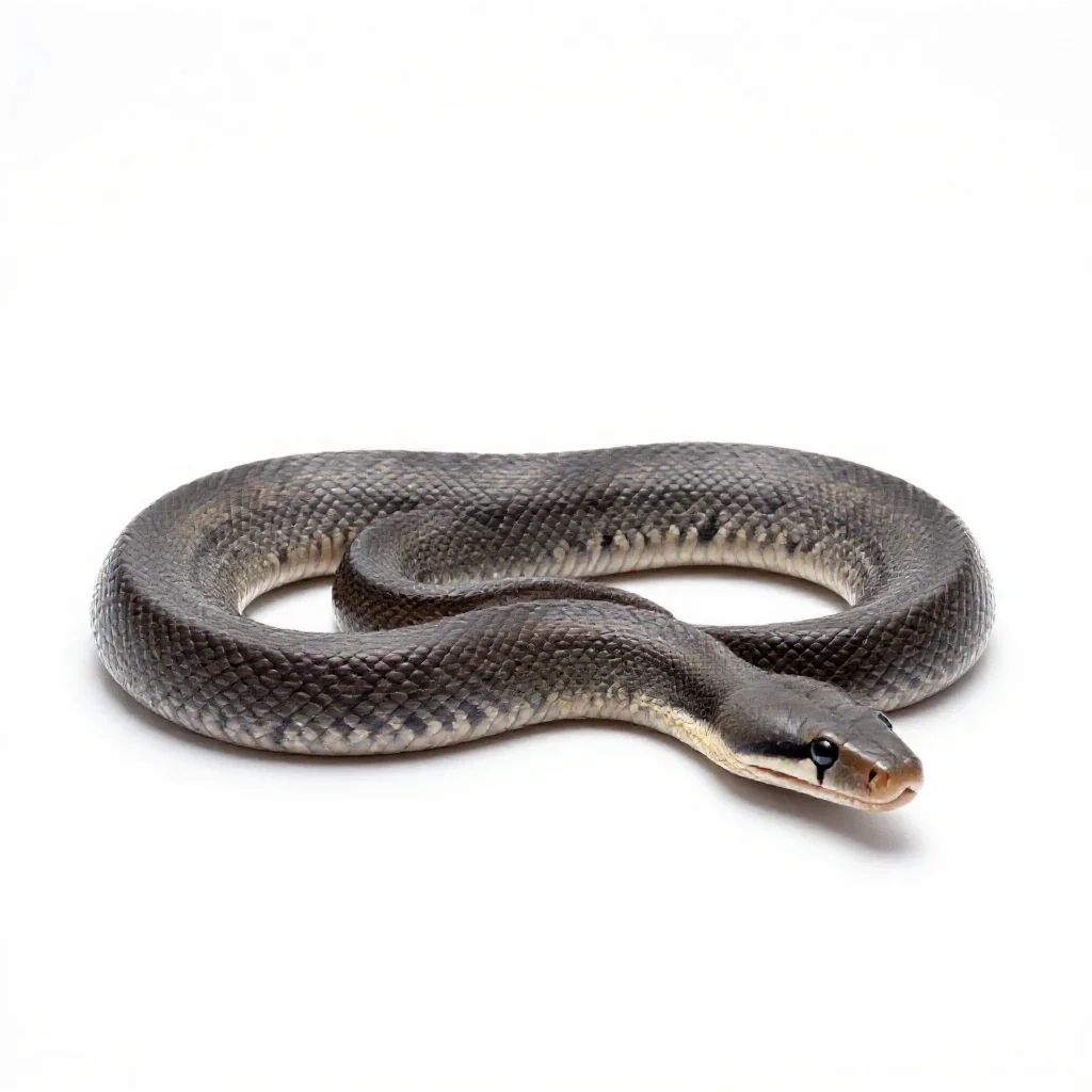 Rubber boa isolated on a white background
