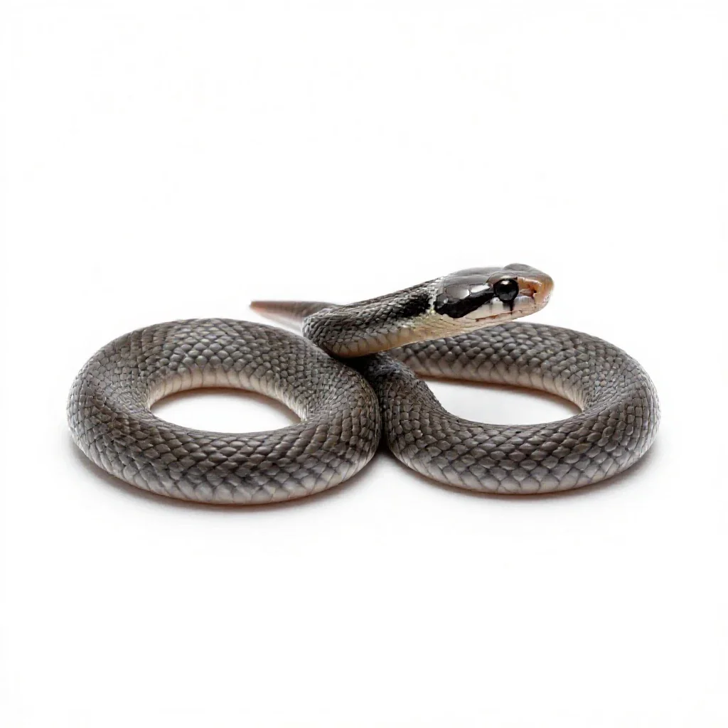Sand snake isolated on a white background