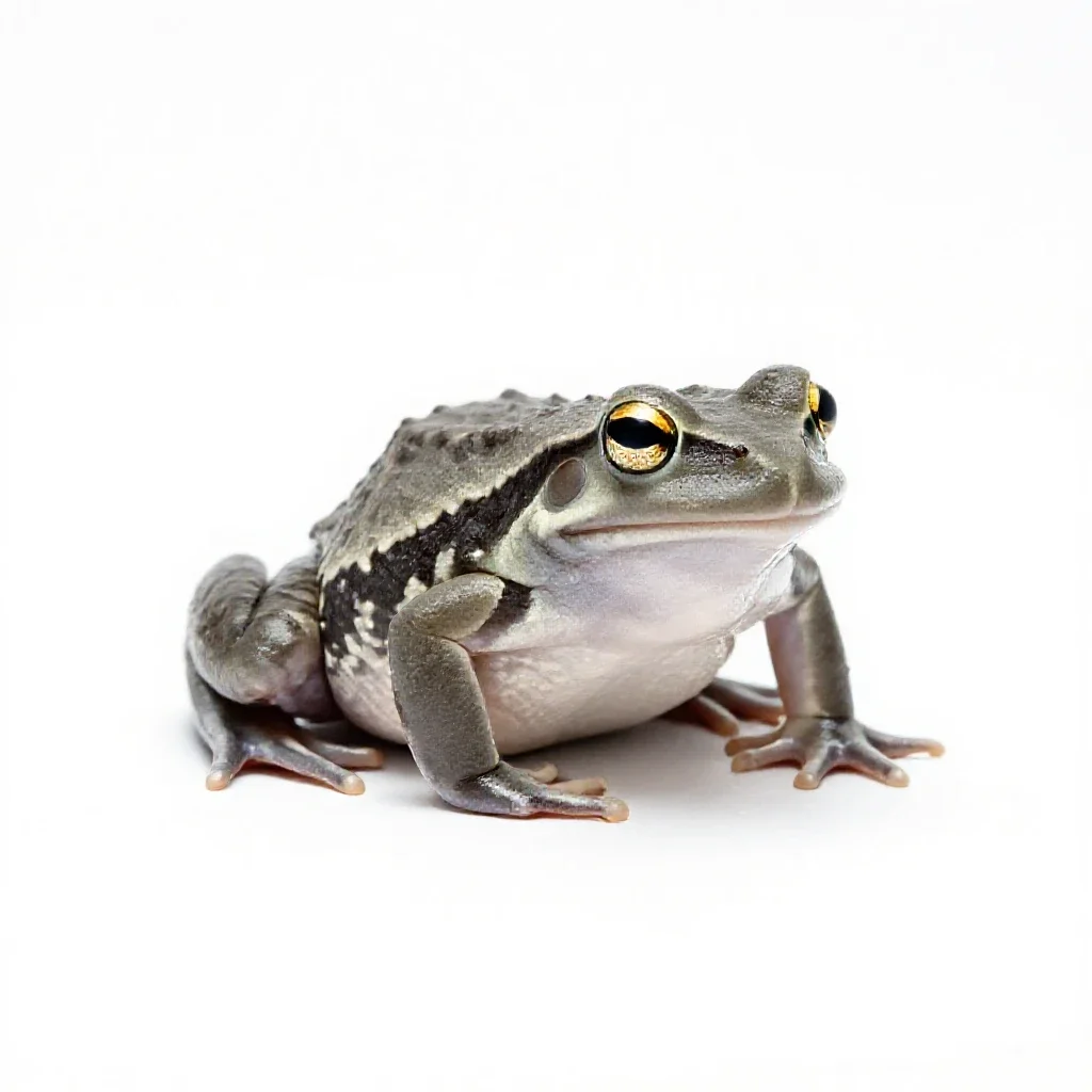 Sheep frog isolated on a white background