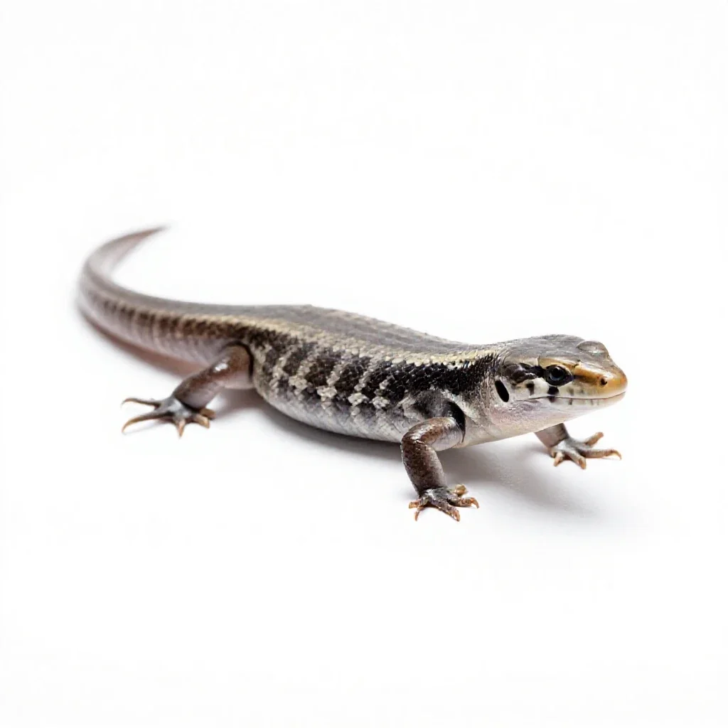 Skink isolated on a white background