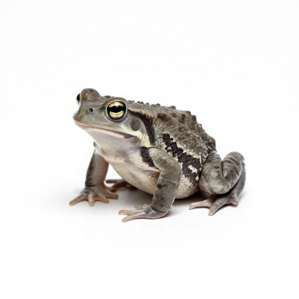 Southern spadefoot isolated on a white background