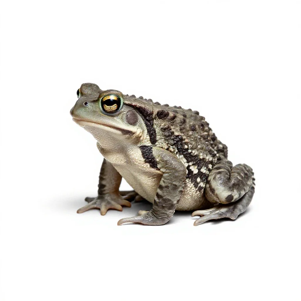 Southwestern toad isolated on a white background