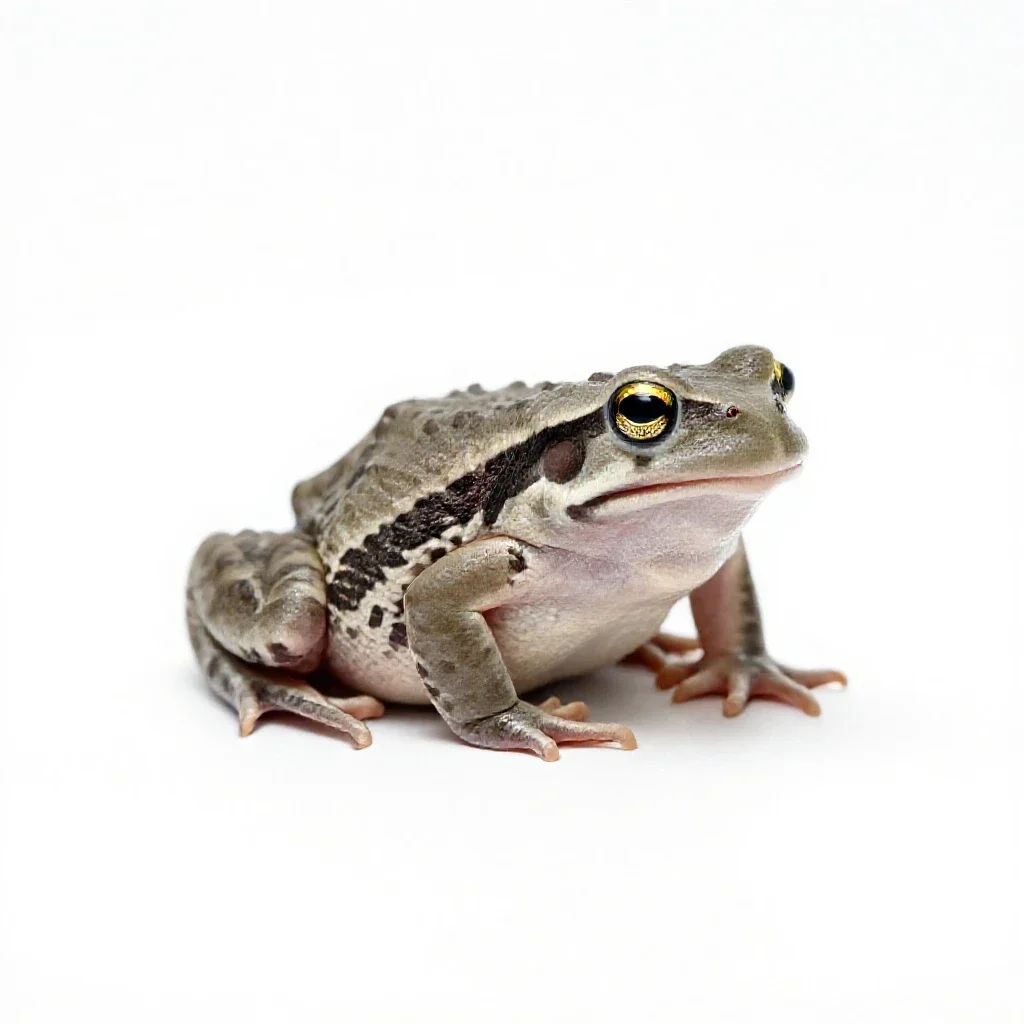 Spring peeper isolated on a white background