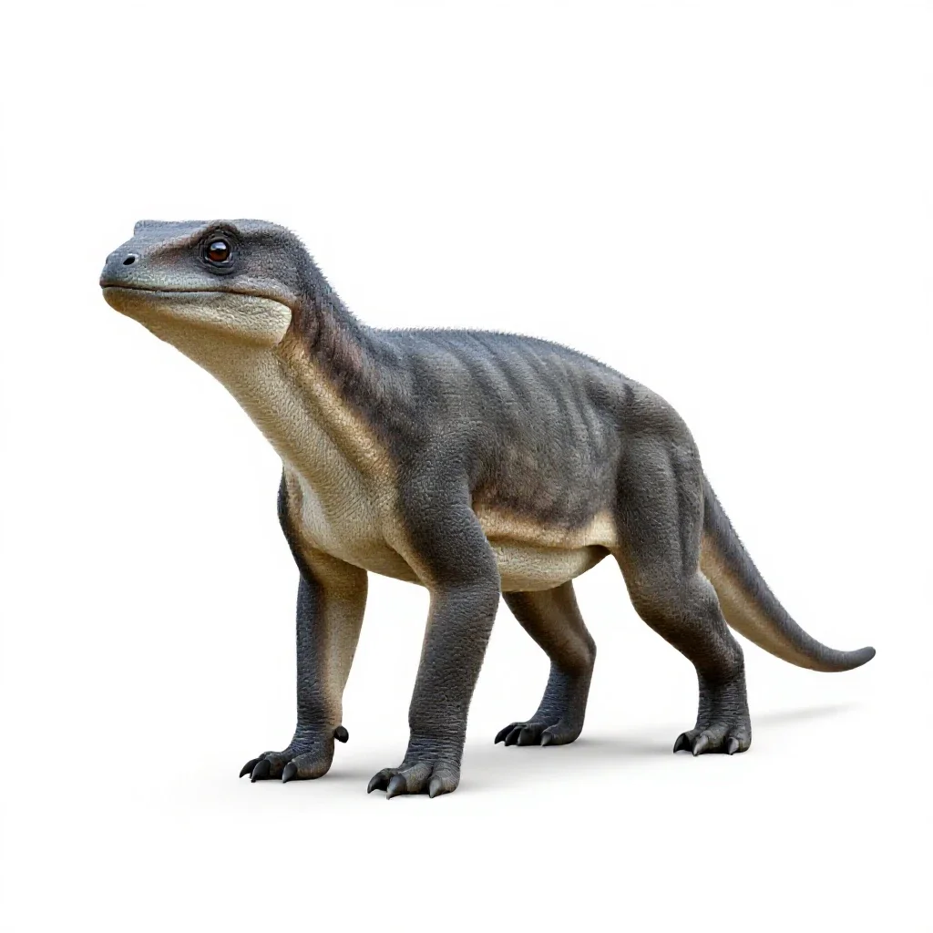 Therapsid isolated on a white background
