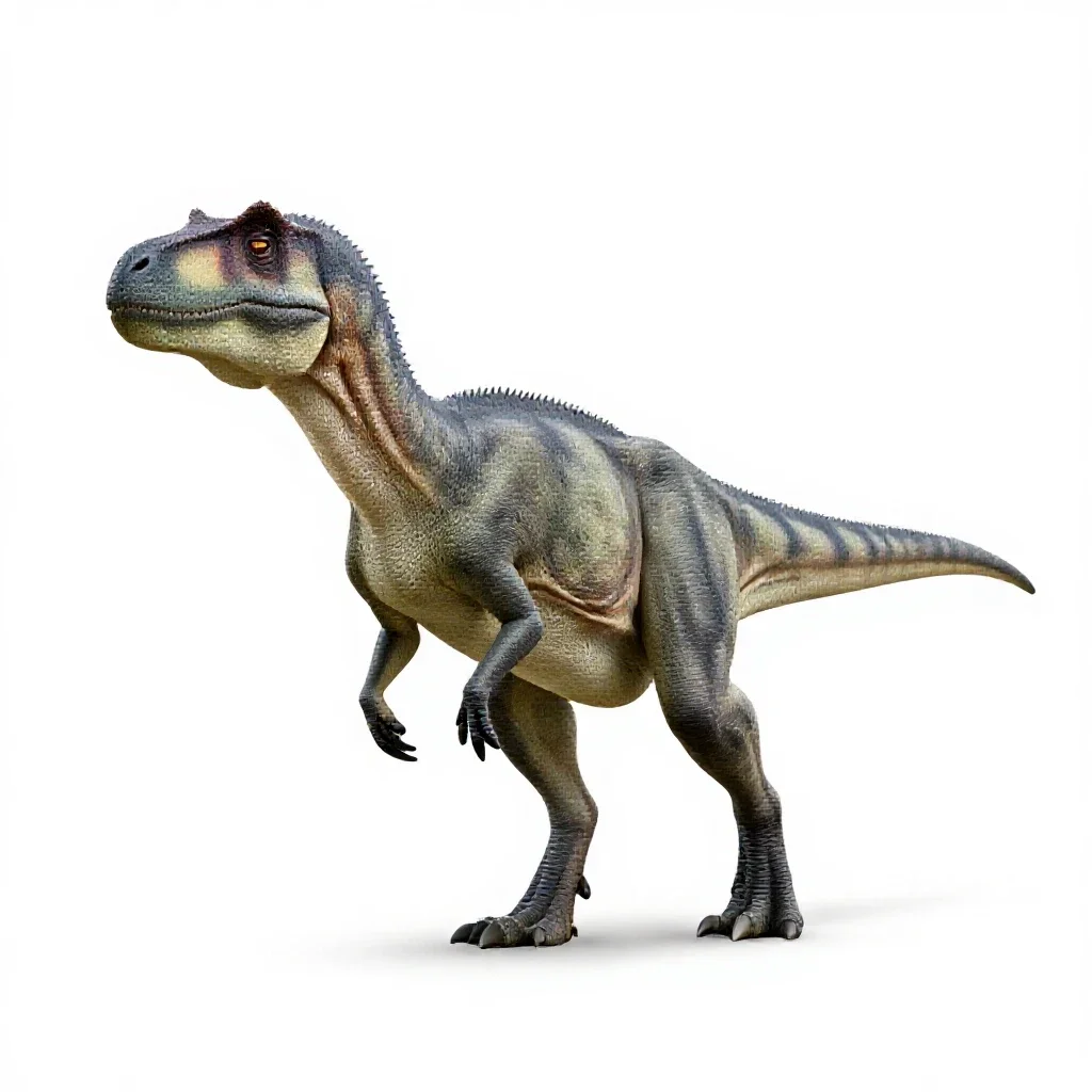 Theropod isolated on a white background