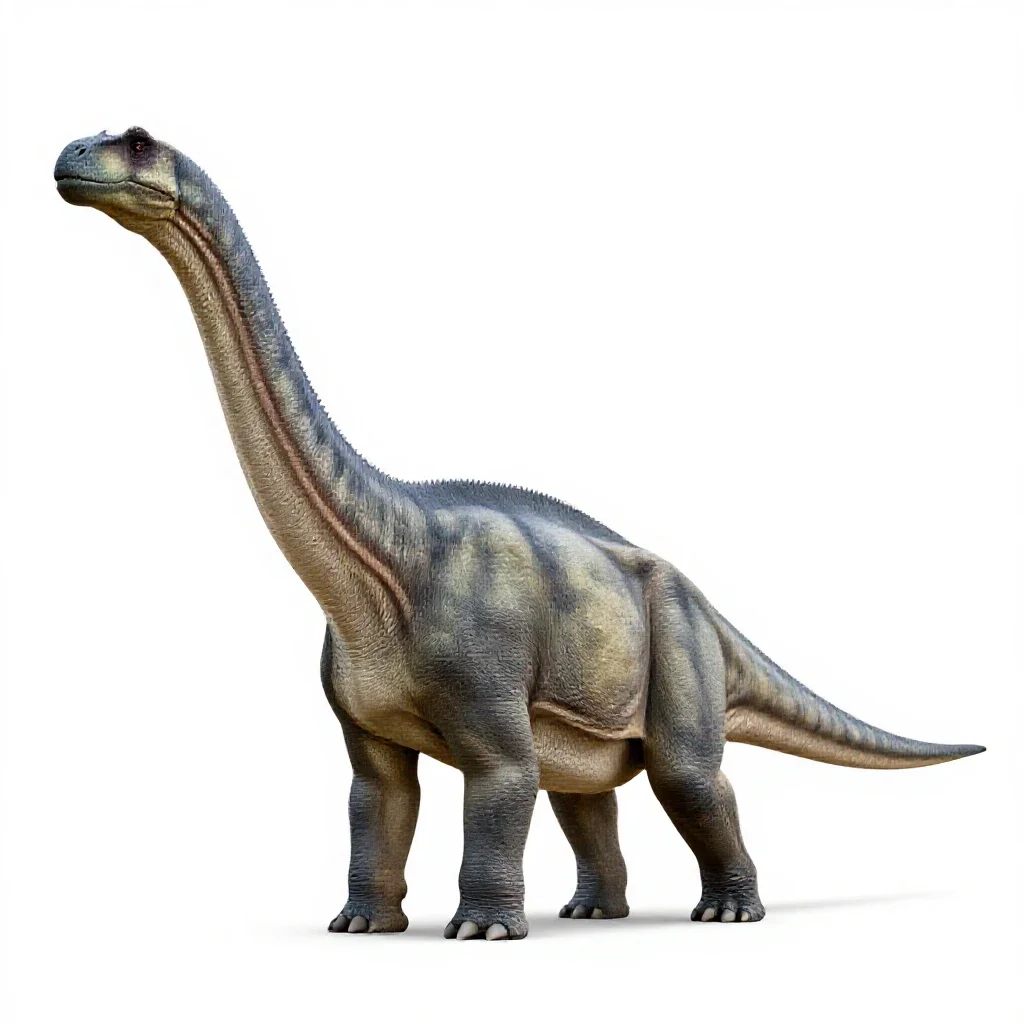 Titanosaur isolated on a white background