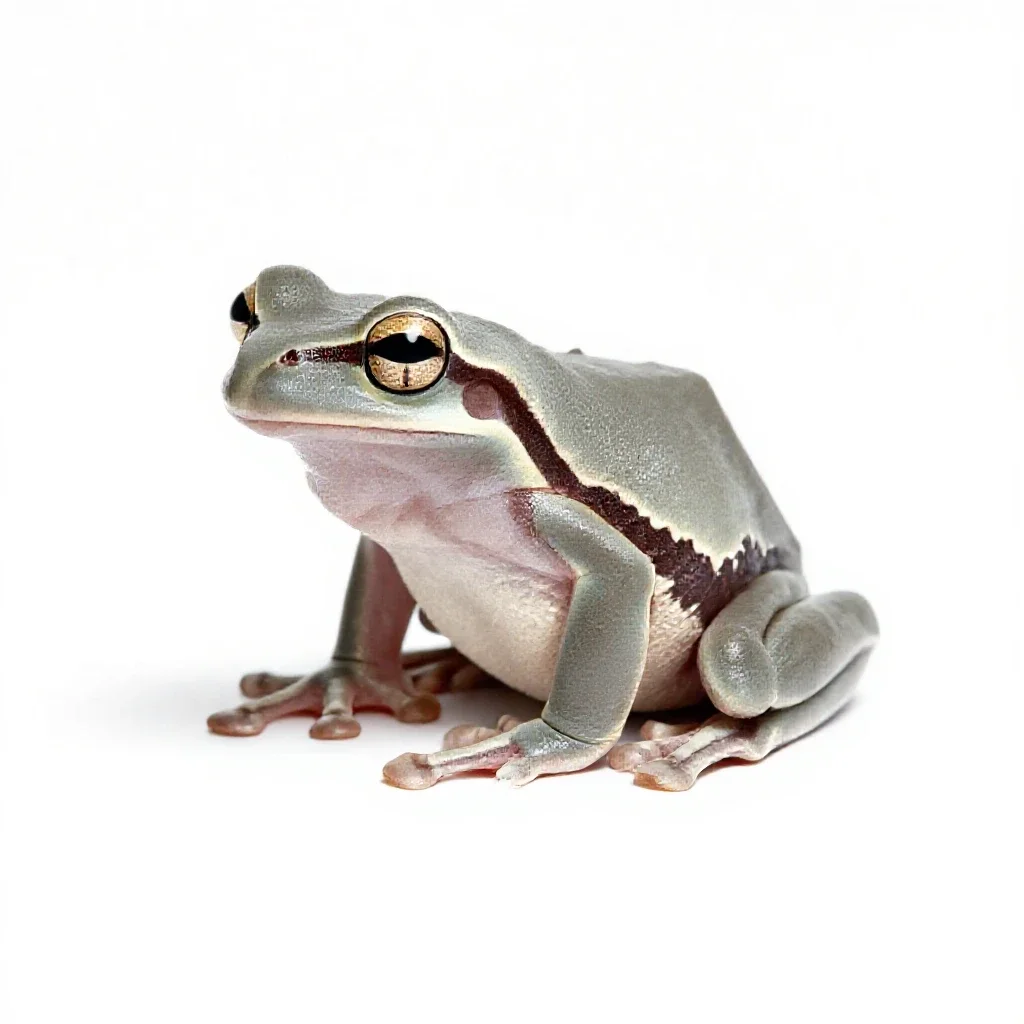 Tree frog isolated on a white background