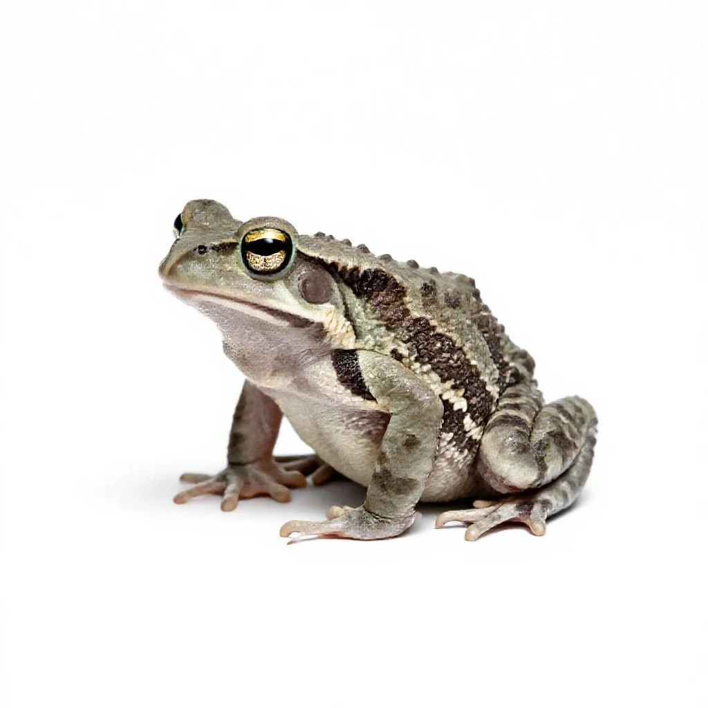 Tree toad isolated on a white background