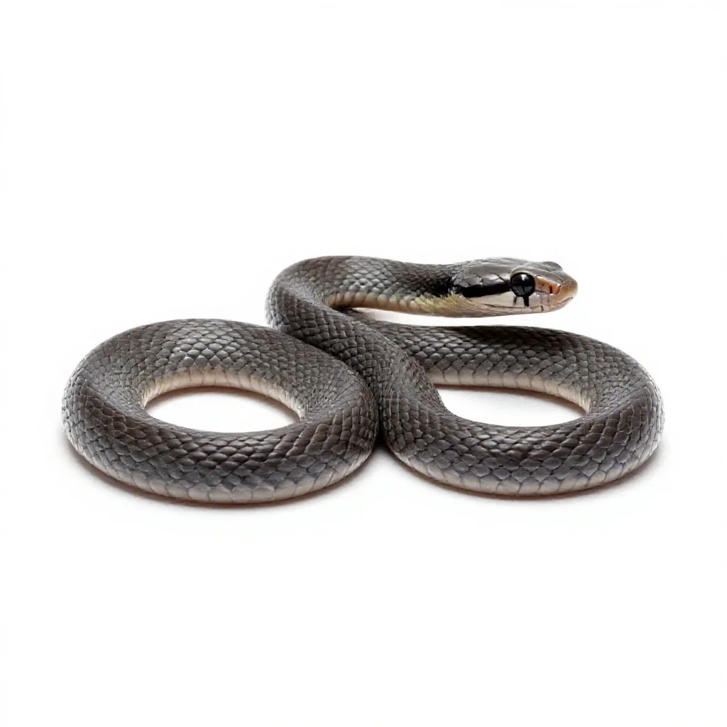 Vine snake isolated on a white background