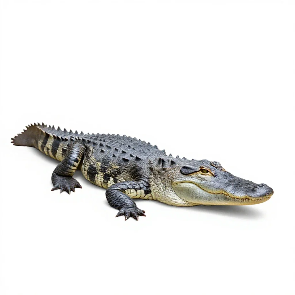 Alligator isolated on a white background