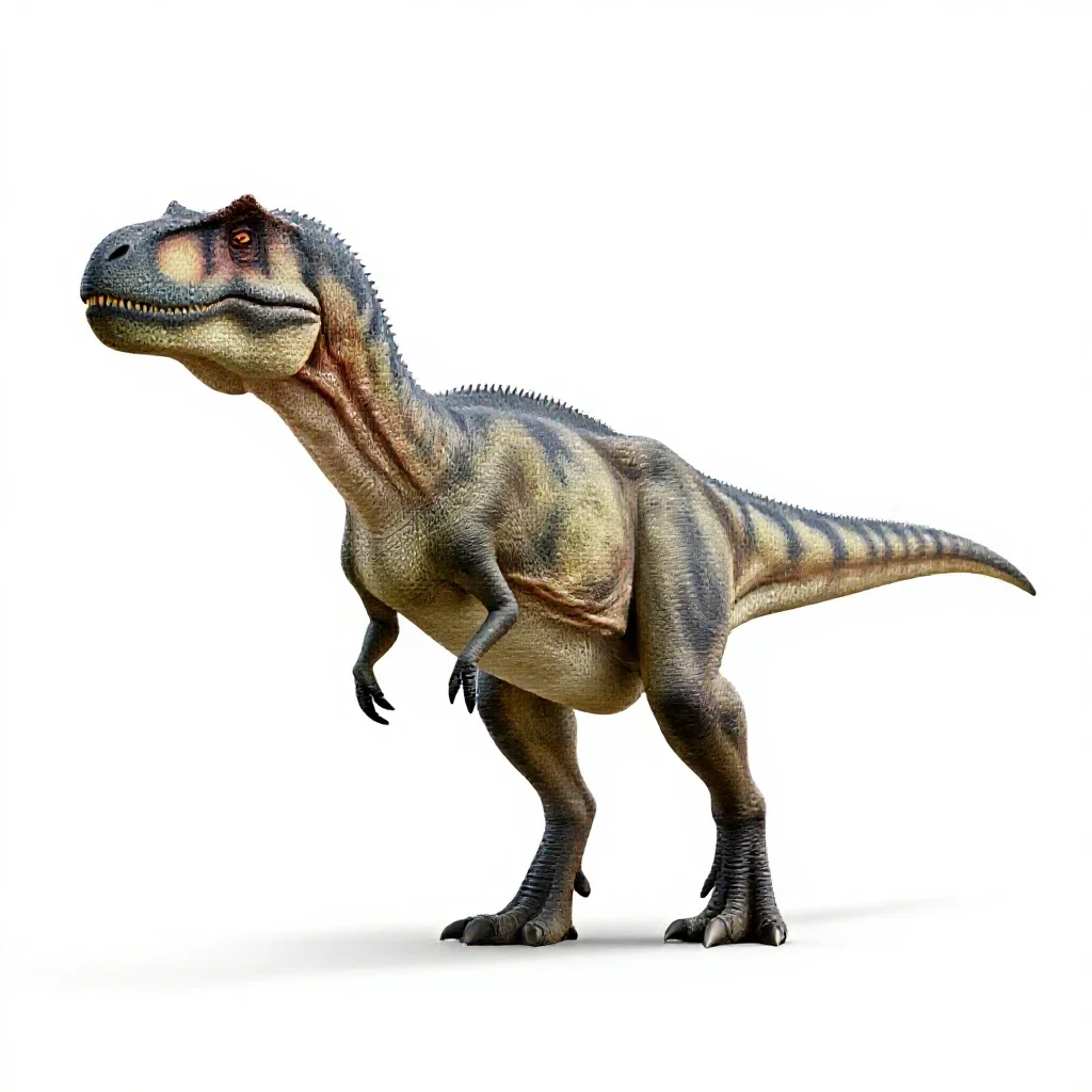 Allosaur isolated on a white background