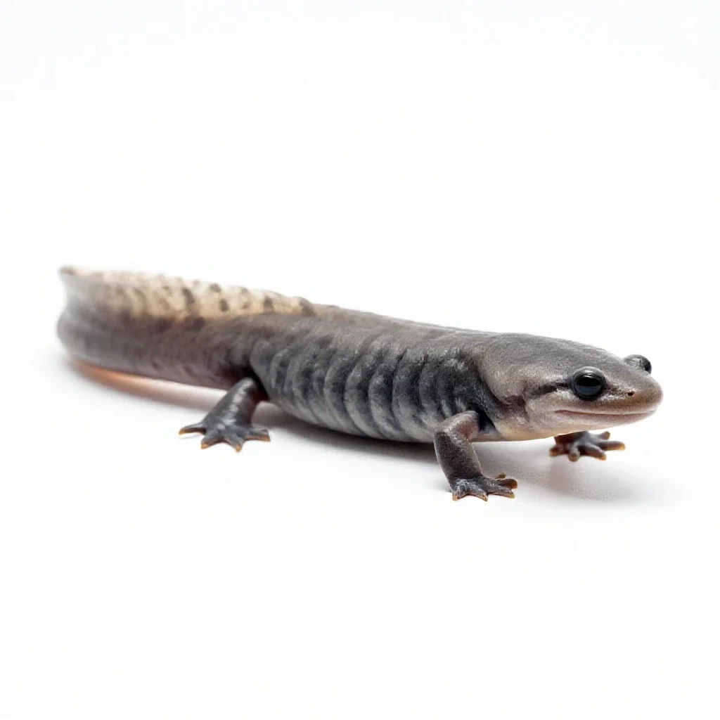Amphiuma isolated on a white background