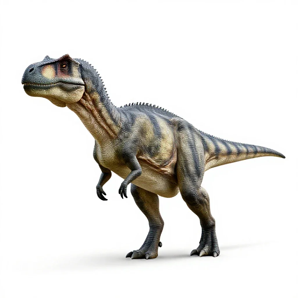 Armored dinosaur isolated on a white background
