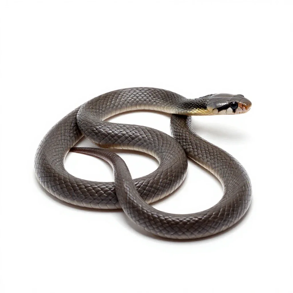 Eastern coral snake isolated on a white background