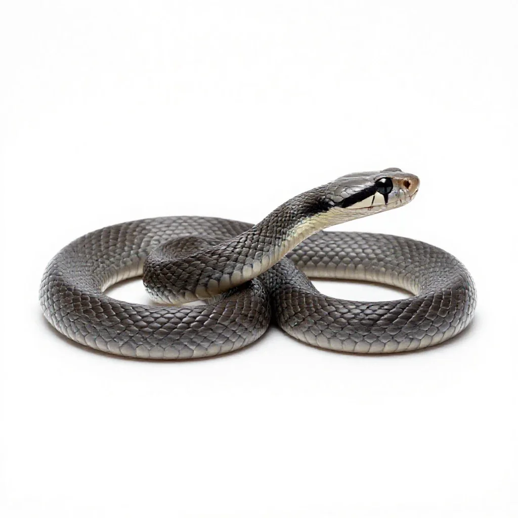 Elapid isolated on a white background