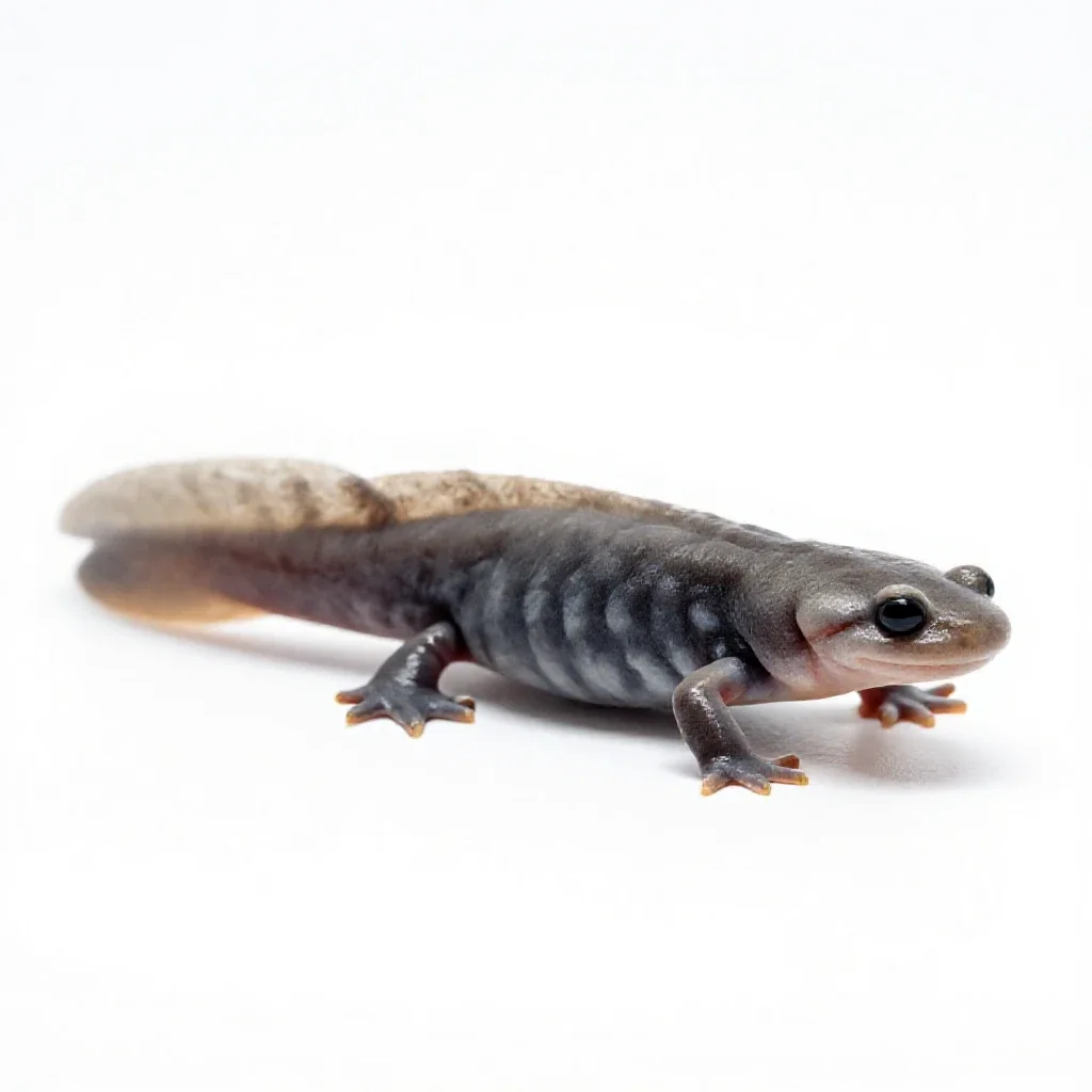 Olm isolated on a white background