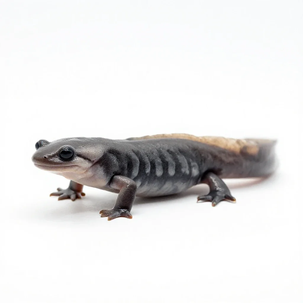 Olympic salamander isolated on a white background