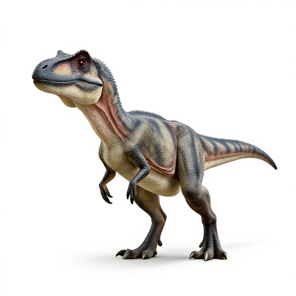Utahraptor isolated on a white background