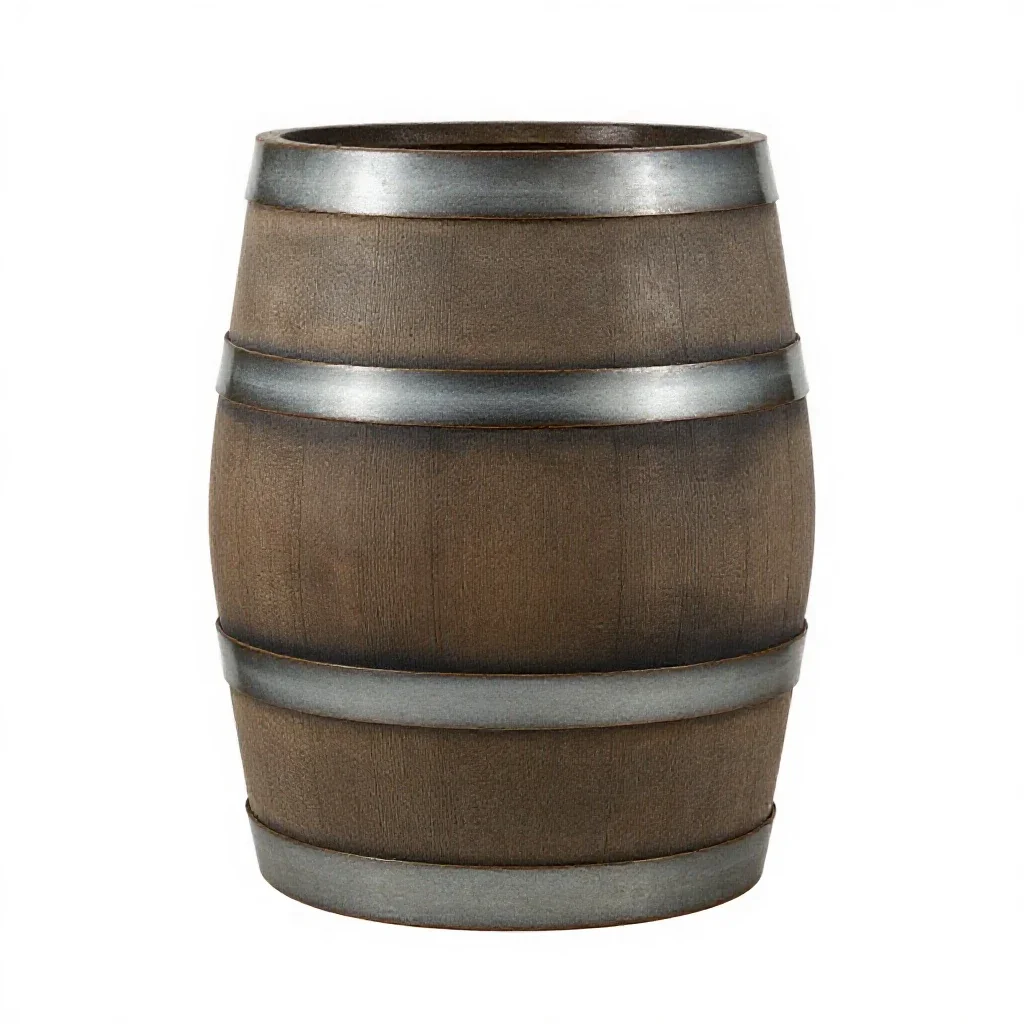 Beer barrel isolated on a white background