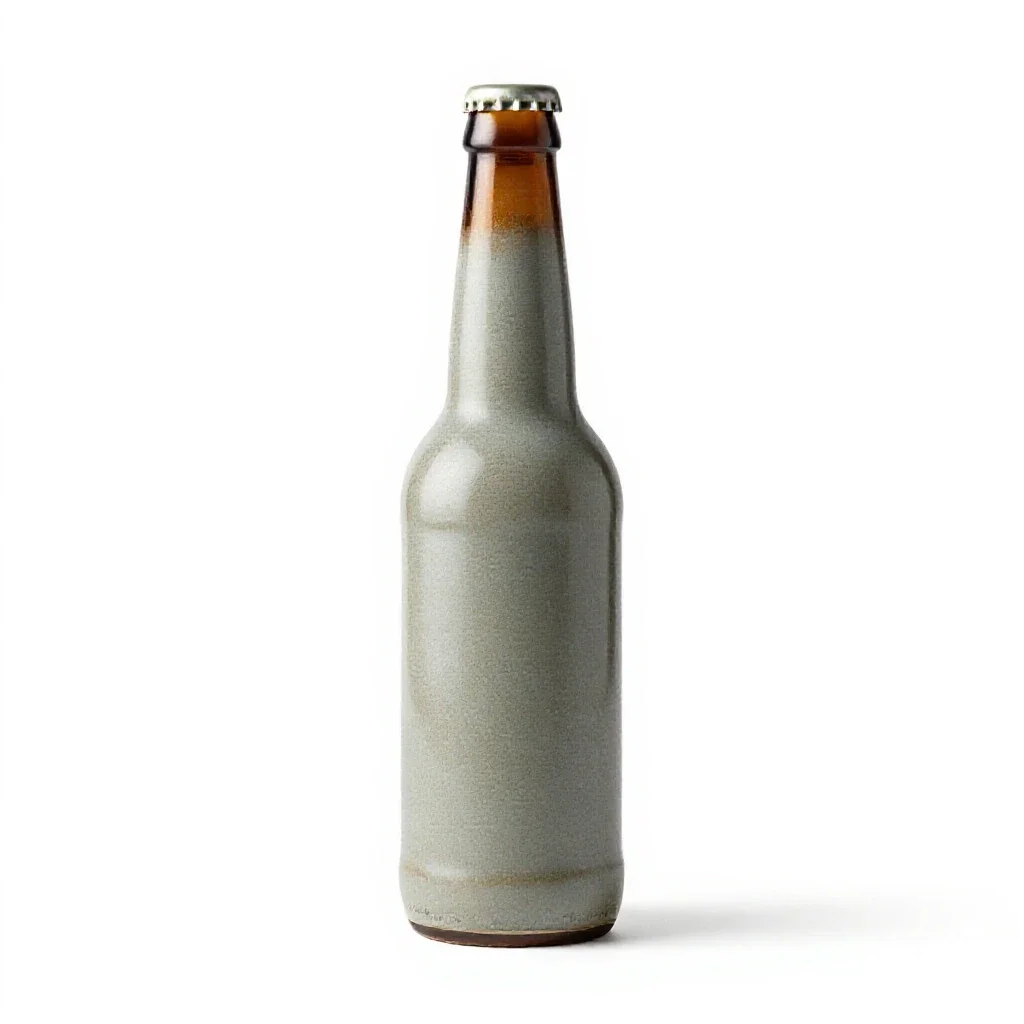 Beer bottle isolated on a white background