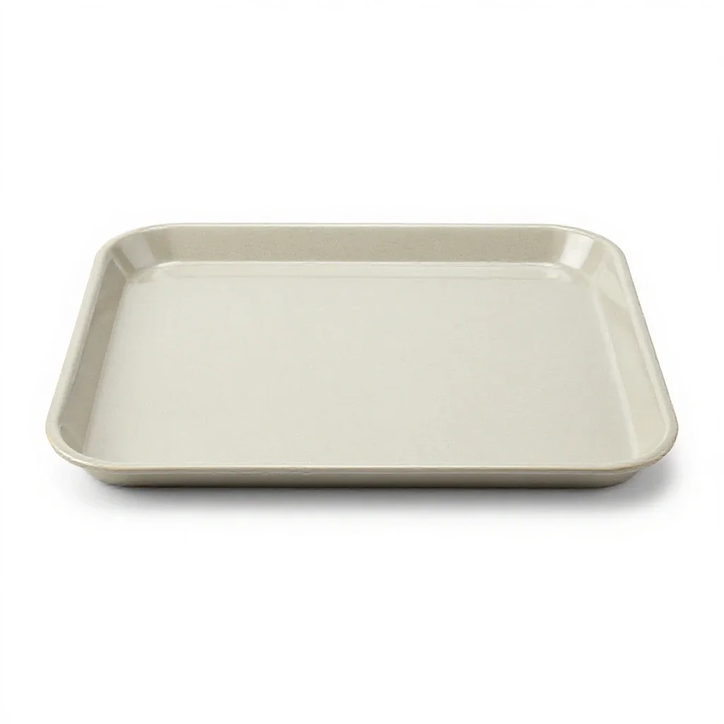 Cafeteria tray isolated on a white background