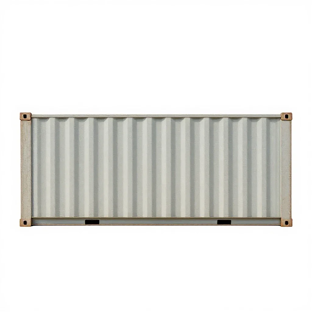 Cargo container isolated on a white background