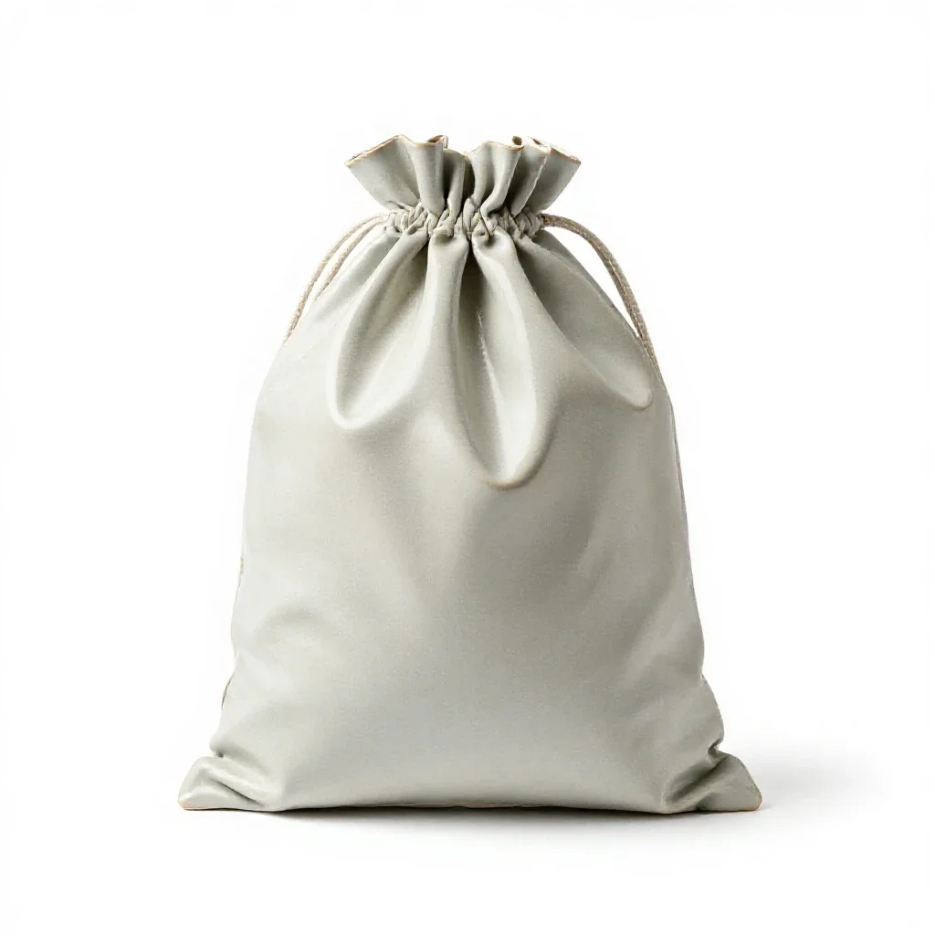 Drawstring bag isolated on a white background