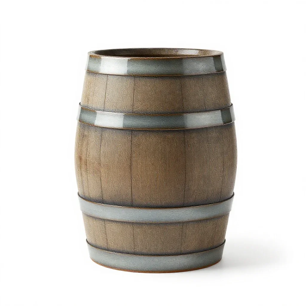 Firkin isolated on a white background