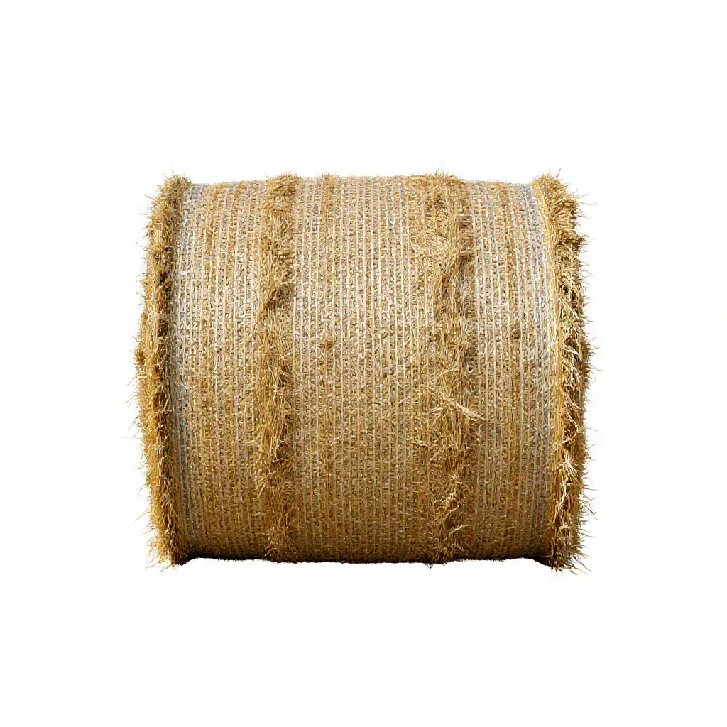 Hay bale isolated on a white background