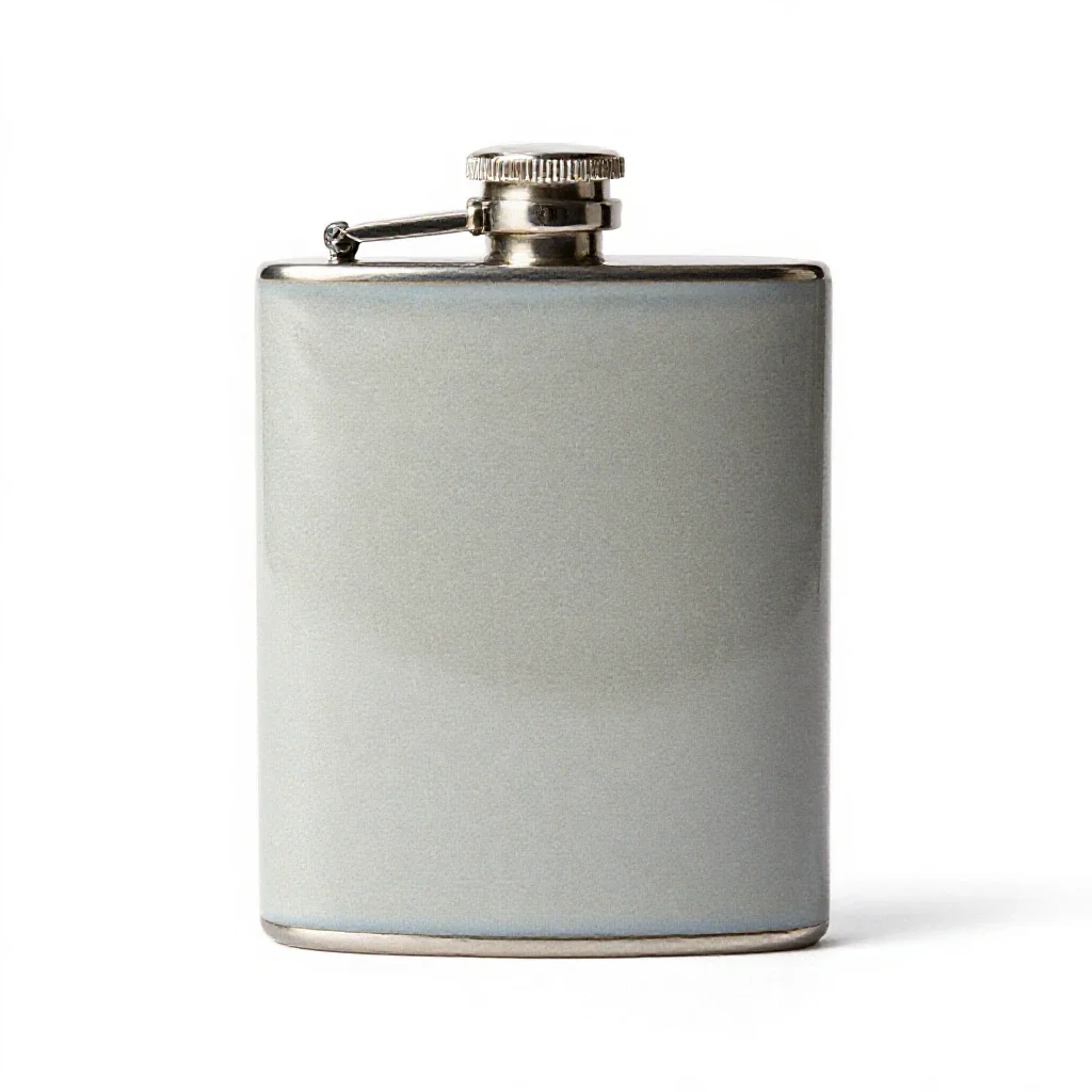 Hipflask isolated on a white background
