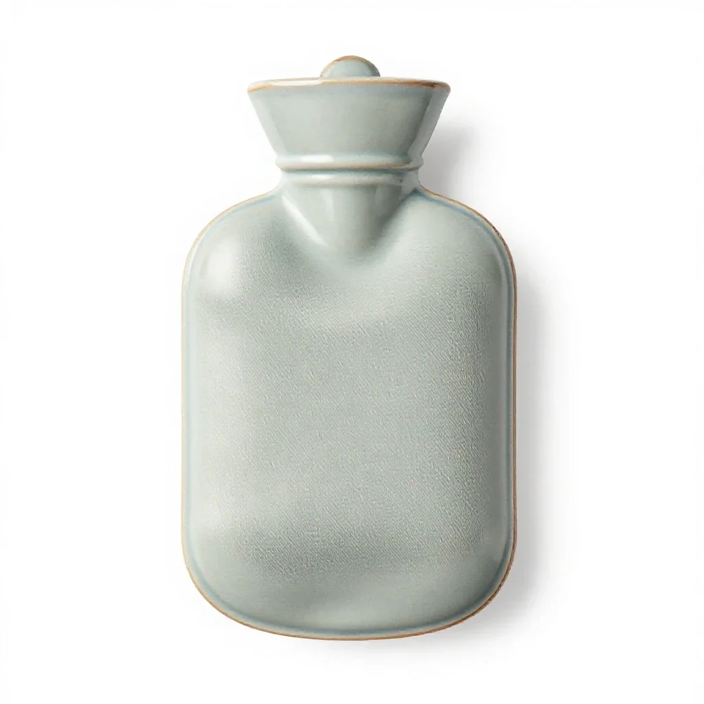 Hot-water bottle isolated on a white background