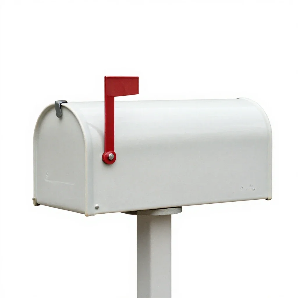 Mailbox isolated on a white background