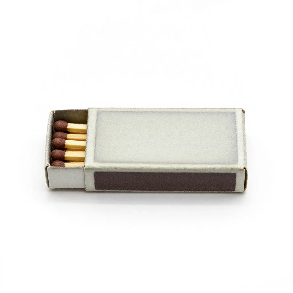 Matchbox isolated on a white background
