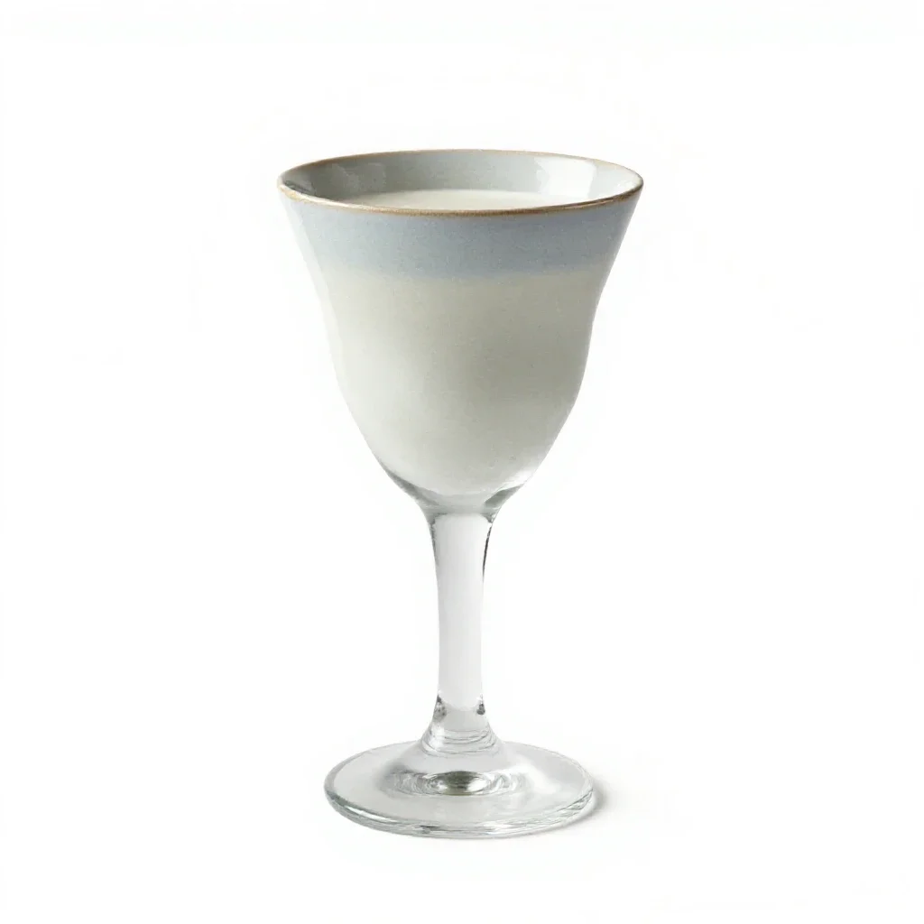 Parfait glass isolated on a white background