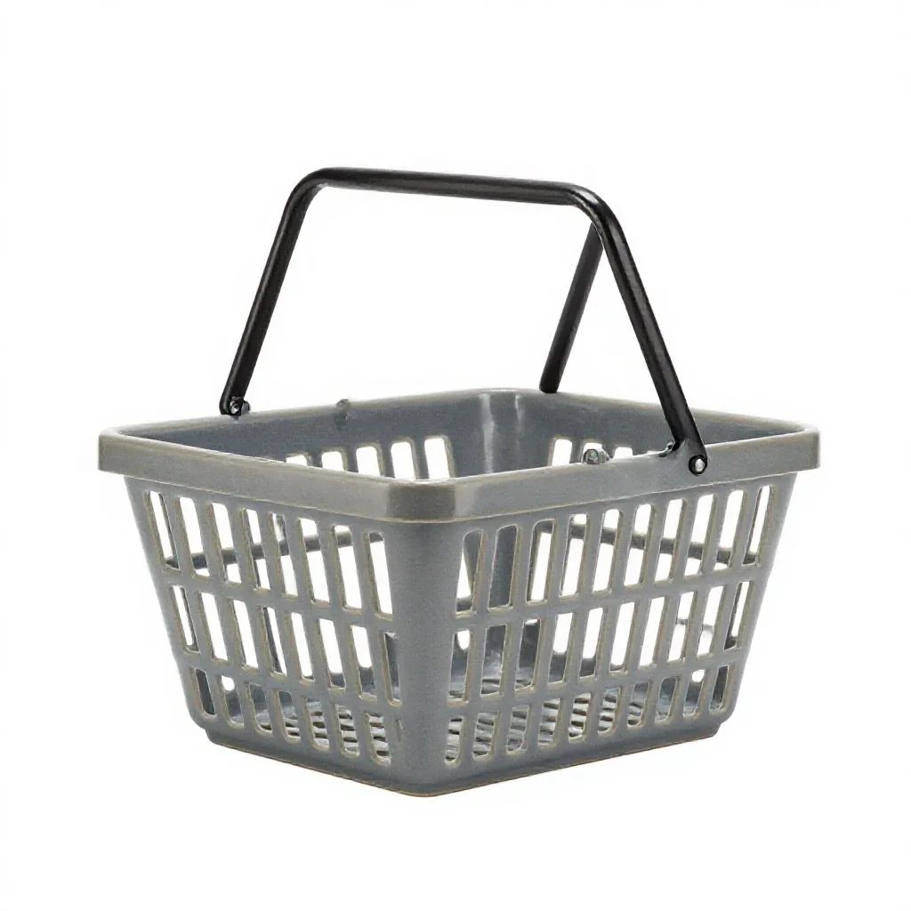 Shopping basket isolated on a white background