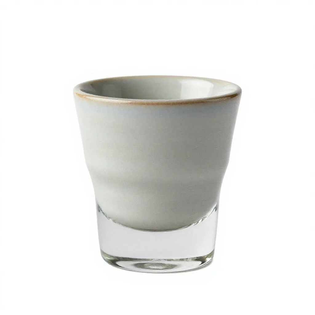 Shot glass isolated on a white background