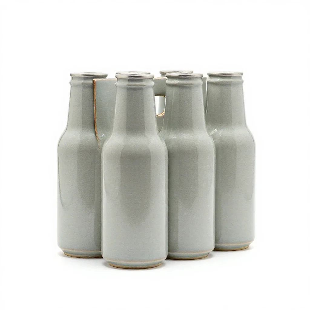 Six-pack isolated on a white background