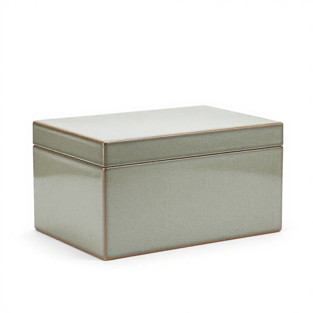 Tea chest isolated on a white background