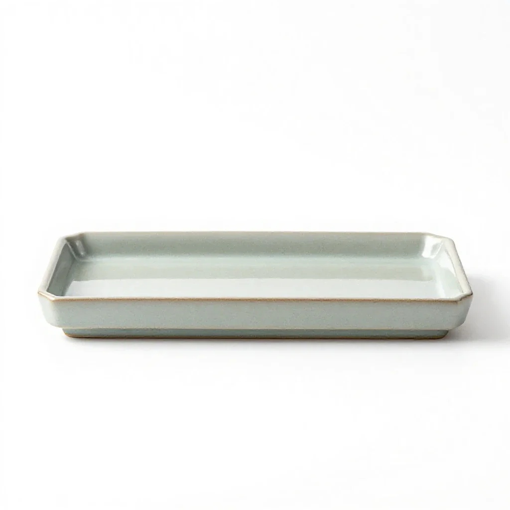 Tea tray isolated on a white background