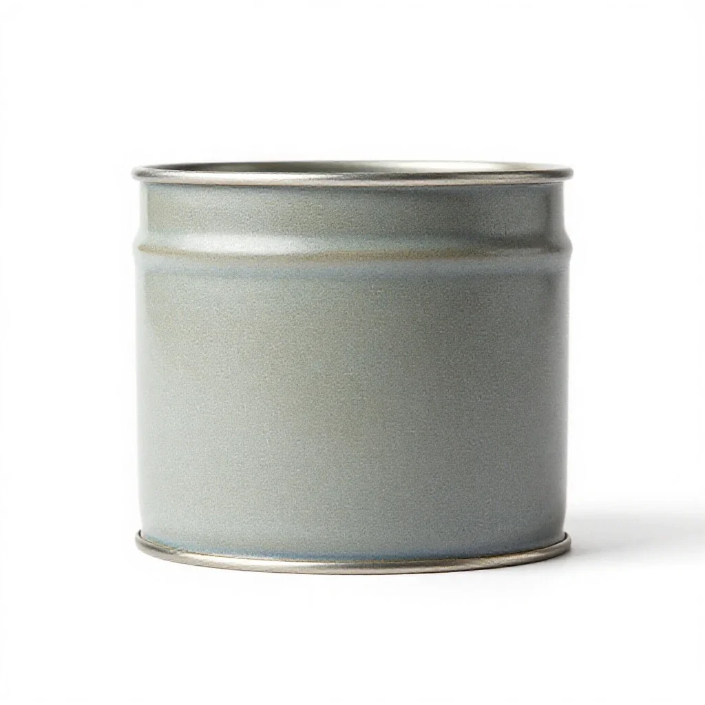 Tin isolated on a white background