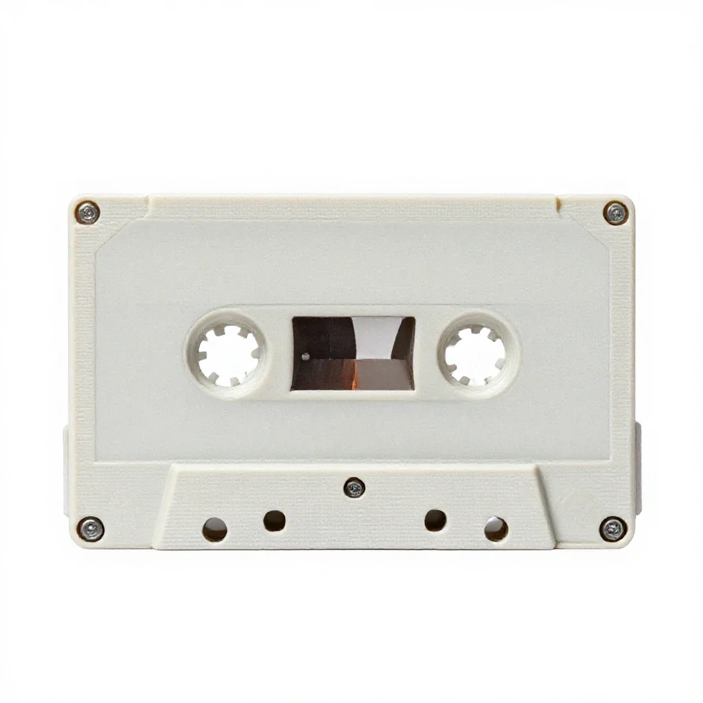 Videocassette isolated on a white background