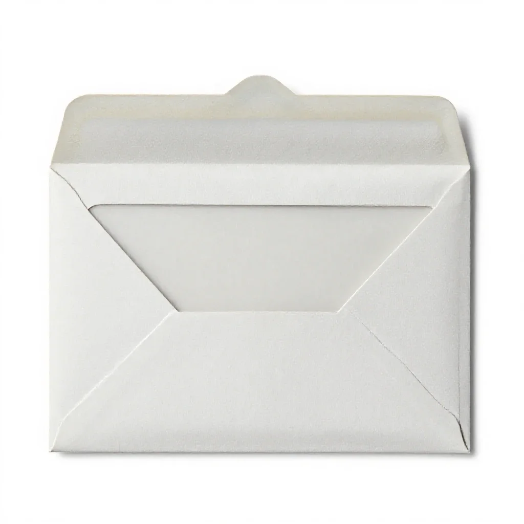 Window envelope isolated on a white background