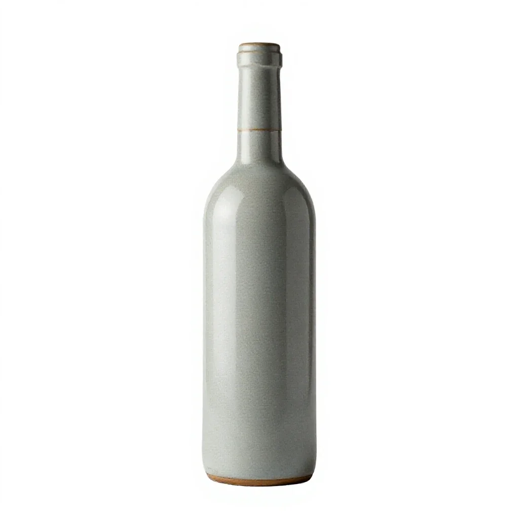 Wine bottle isolated on a white background